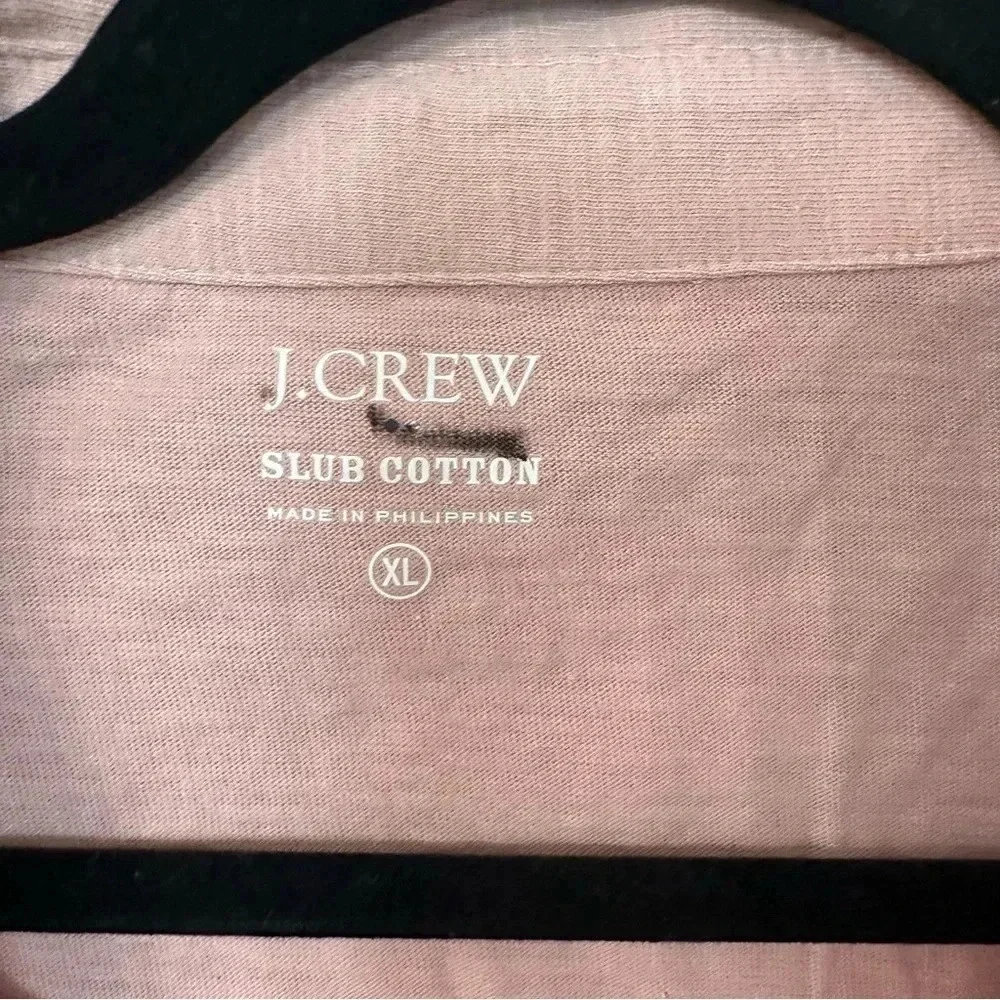 J. Crew Men's Slub Cotton Jersey Pocket Polo Shirt in Coral Reef Size: XL NWT